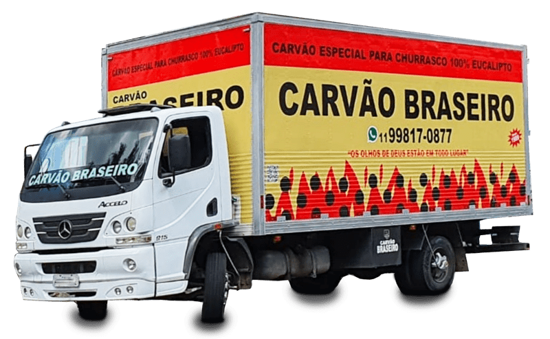 Caminhão de entrega do Carvão Braseiro